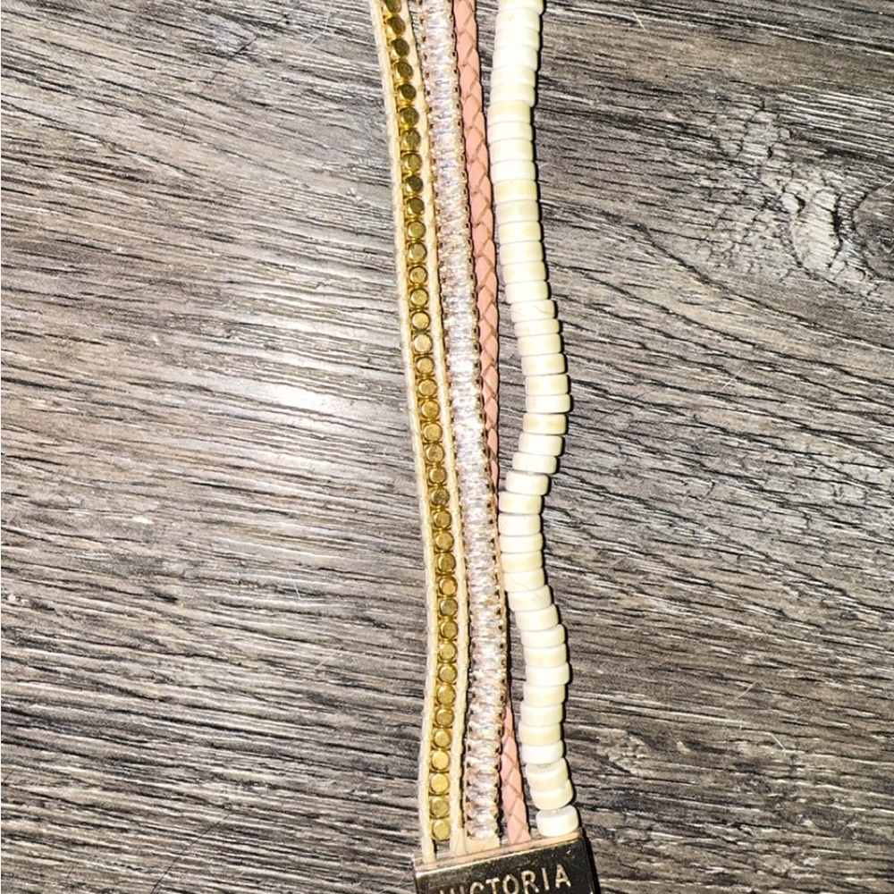 Victoria Emerson Gold and Pink Bracelet